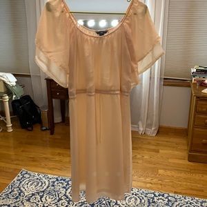 Size 6 flowy cream colored dress from H&M